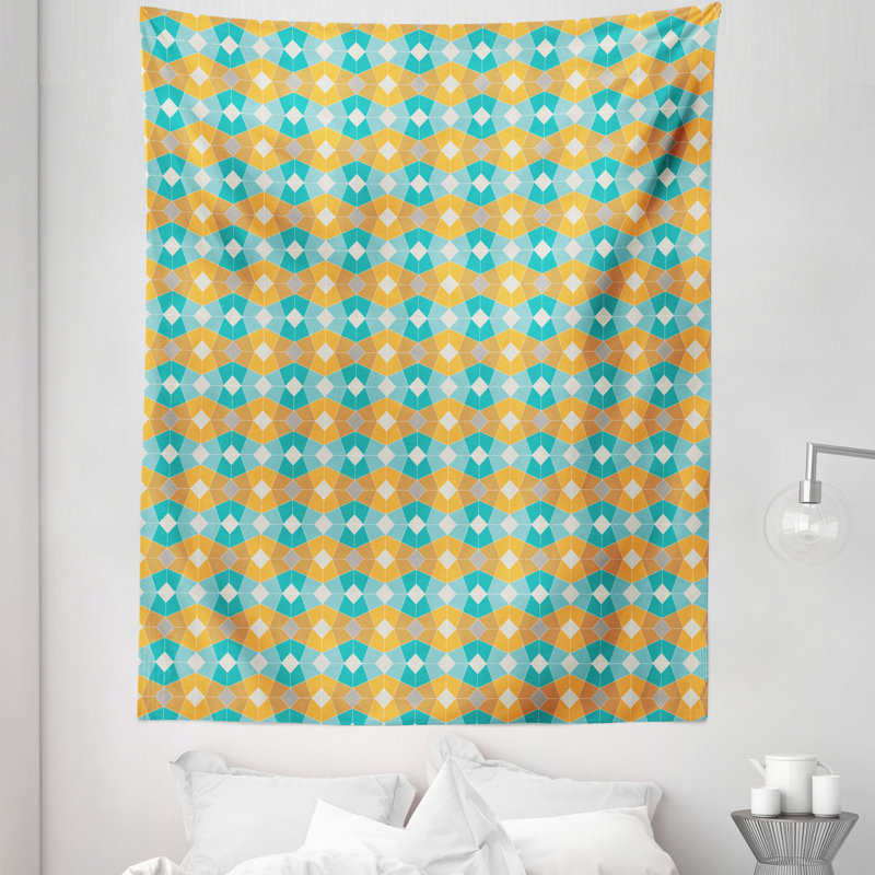 Geometric Tapestry Wall Hanging, 223.52cm H x 172.72cm W