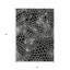 Tapis intérieur / extérieur noir géométrique lavable 3 pi x 5 pi