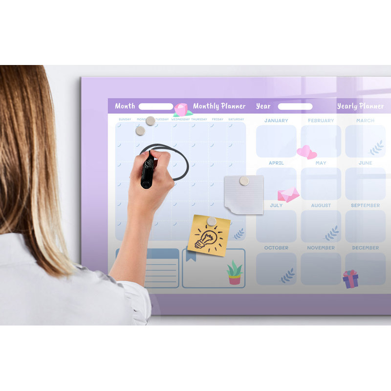 Magnetic Glass Dry Erase Board