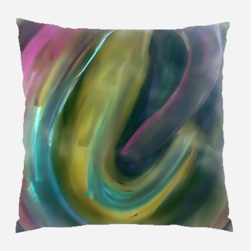 Geometric Microsuede Reversible Throw Pillow