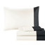 Ensemble d'édredon pour lit simple en microfibre et ensemble de draps en sarcelle / noir - preuve, étiqueté-125448090