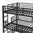 Queen Over Full Xl Over Queen Bunk Bed, Metal Triple Bunk Bed With Safety Guardrails, Heavy-Duty Bunk Bed With Noise-Reduced Design, Black-1682451408-1685476723