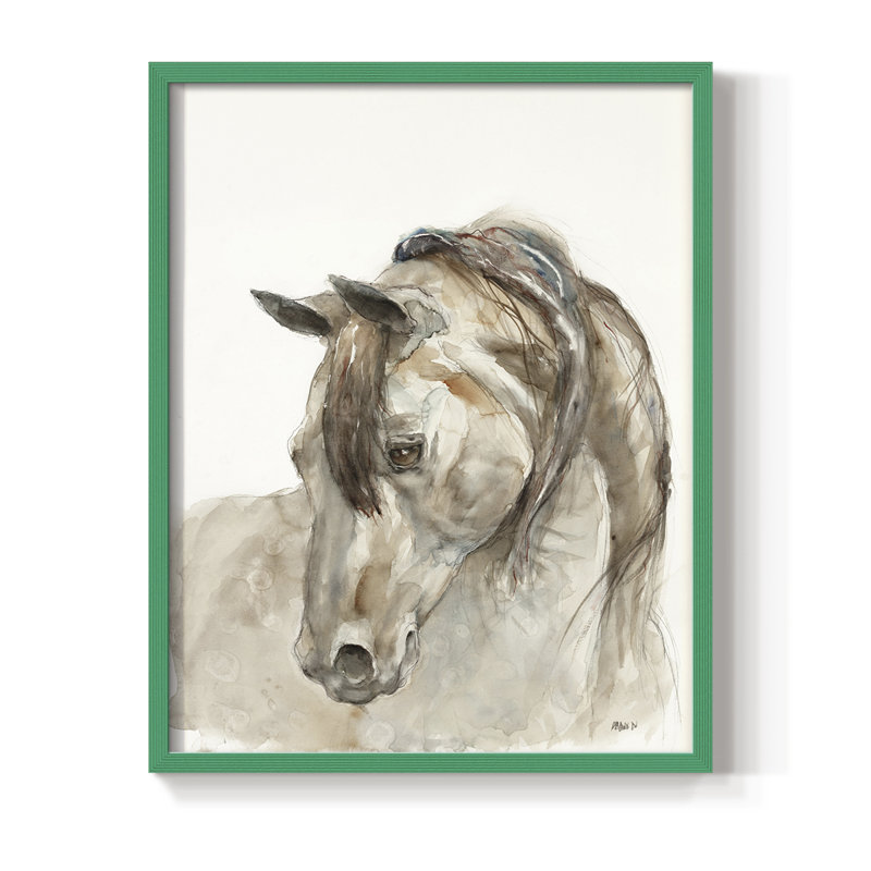«Dream with Me», reproduction encadrée - bois massif, Vert, H 10 po x l 8 po