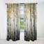 Birch Tree Forest Wonderland V - Rideau moderne - Velours obscurcissant - 1 panneau-107832007