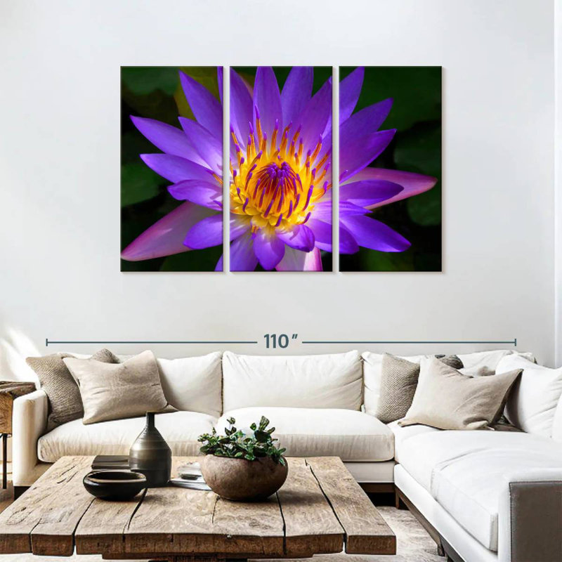 Harnek Hawaiian Water Lily, 48" H x 74" W