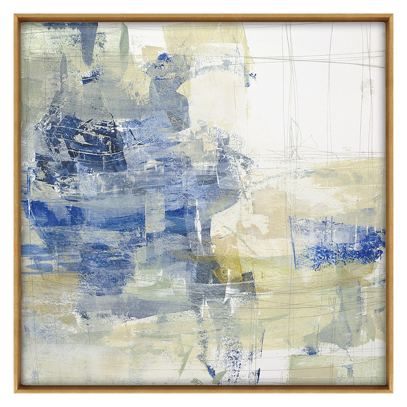 Layered Motion 7 Print by Harris, Maeve, Gold Floater Framed, 32" H x 32" W
