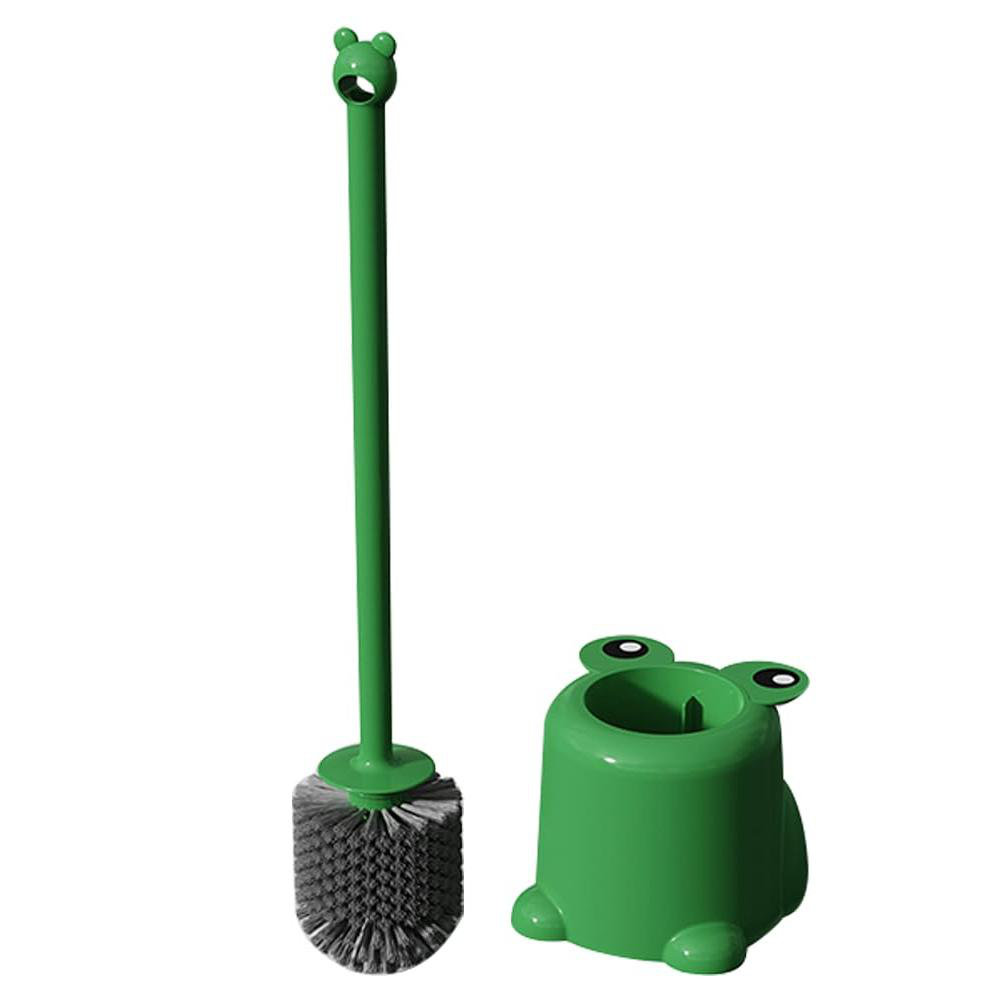 ZHENGYANGMAOYI Frog Toilet Brush And Holder, Cute Toilet Cleaners Brush ...