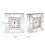 Horloge de table en miroir