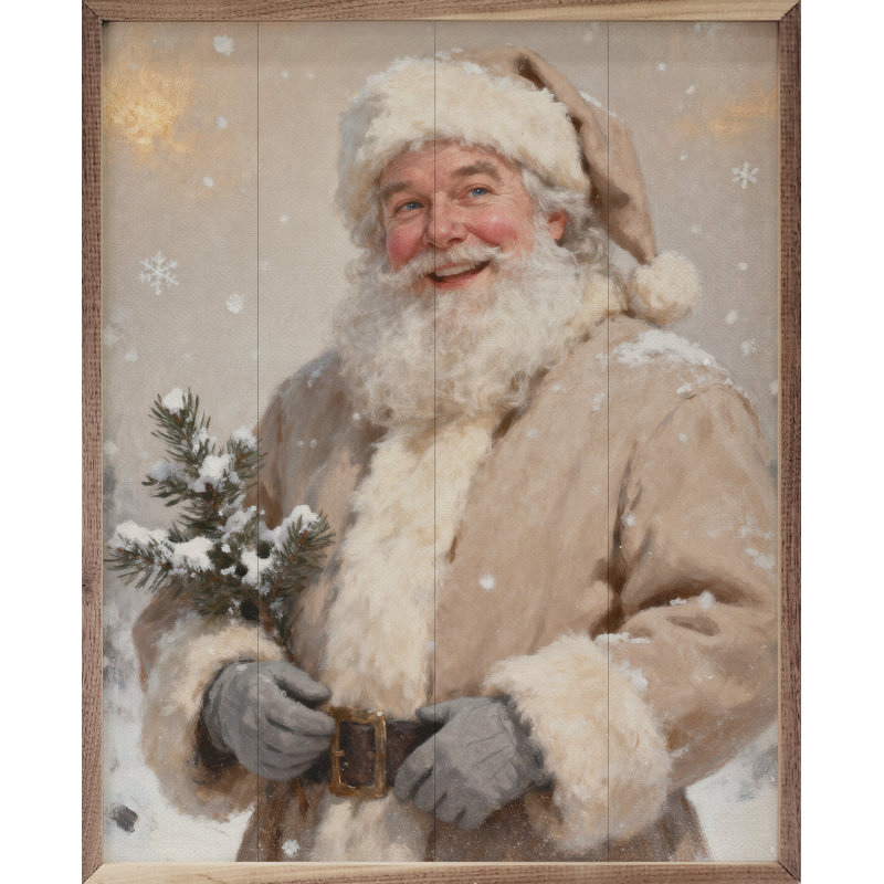 Saint Nicholas With Pine Branch, H 40 po x l 32 po