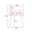 Table de chevet 1 tiroir Inese-230434763