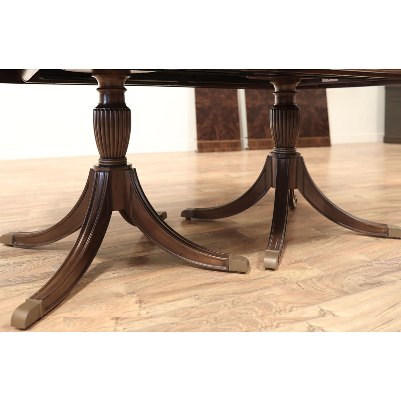 Oval Mahogany Wood Dining Table