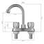 Robinet de salle de bain à ensemble central avec bonde-88580640