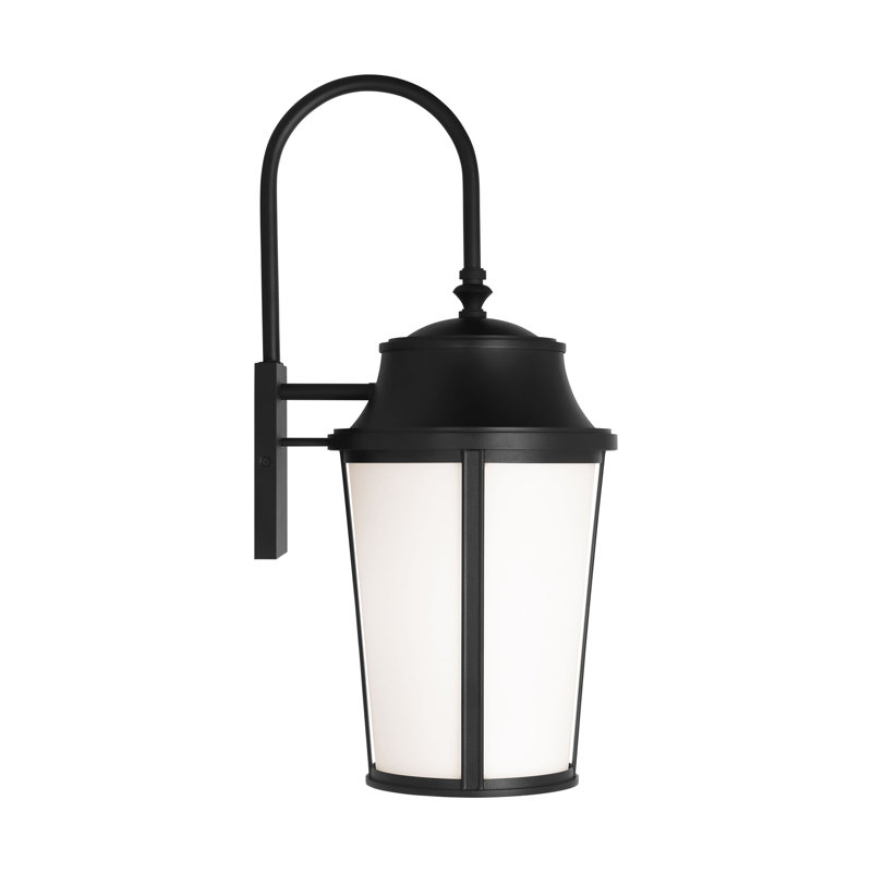 Portola Large Lantern from Generation Lighting , 26" H x 10.625" W x 13" D, Textured Black