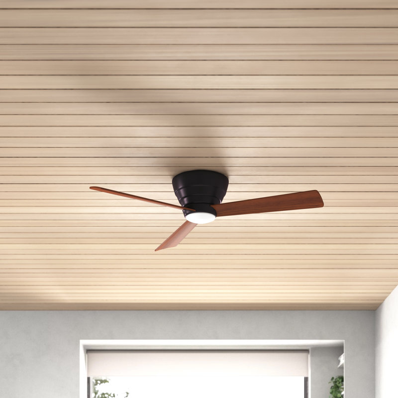 Hodson 54'' Ceiling Fan with LED Lights, Oiled Bronze with Dark Walnut Oiled Bronze Blades