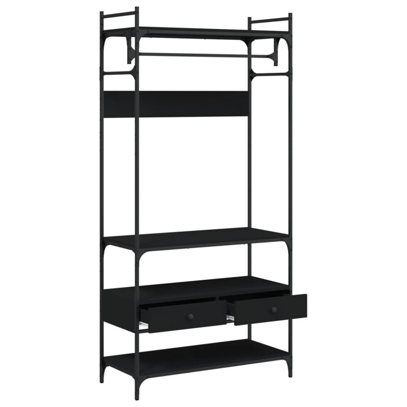 20-5 89cm Clothing Rack, Black