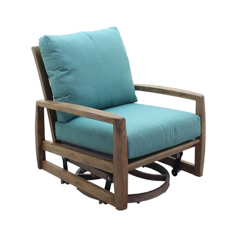 Chaise berçante pivotante avec coussins courtyard Shivers