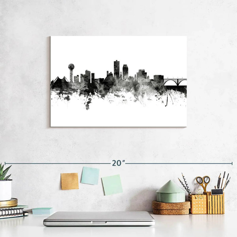 Nicci Knoxville, Tennessee Skyline II, H 8 po x l 12 po