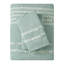Très grand / très grand décor de chambre en coton - Motif brodé, taies décoratives assorties, ensemble de literie lavable à la machine, housse de couette réversible, 2