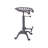 Dicle Swivel Iron Adjustable Height Counter Stool with Iron Frame-1926802422