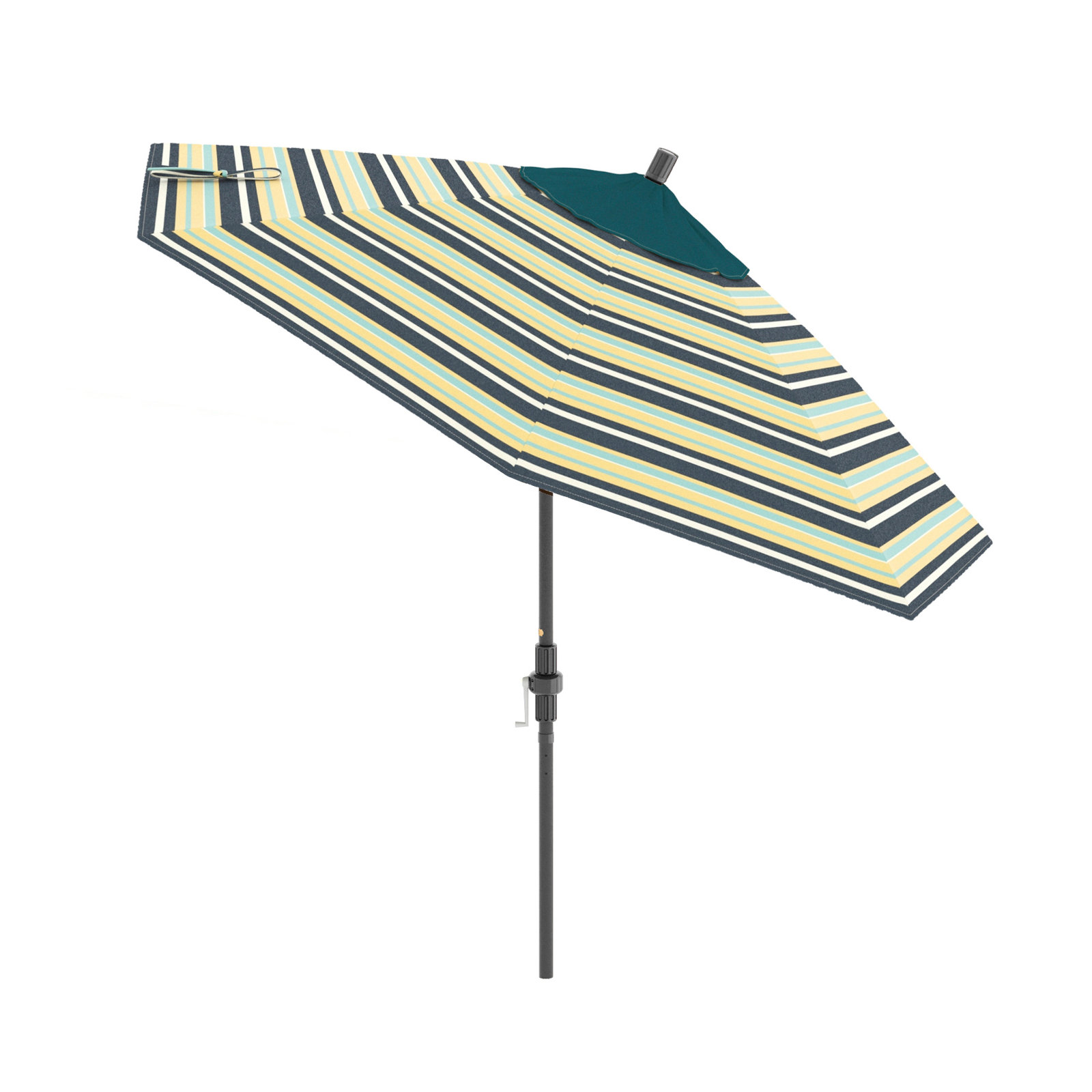 Santana 108'' Outdoor Umbrella, Captiva Admiral - Pacifica Premium, Gray