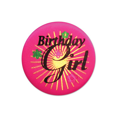 Bouton d'anniversaire en satin