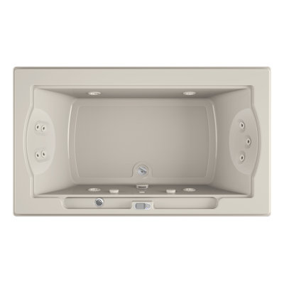 Fuzion® 72" x 42" Drop in/Undermount Whirlpool Bathtub