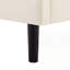 Structure de lit plateforme tapissier avec support en lattes de bois-129224065