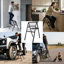 Échelle de pneu réglable et pliable, marchepied en acier noir durable, tabouret polyvalent pour accès au toit d'un véhicule utilitaire, camping et lavage de voiture