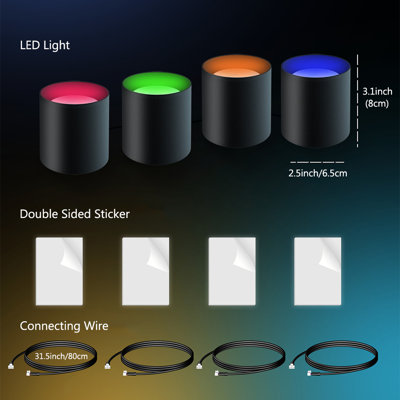 LED Plug-in Flush Mounted Sconce