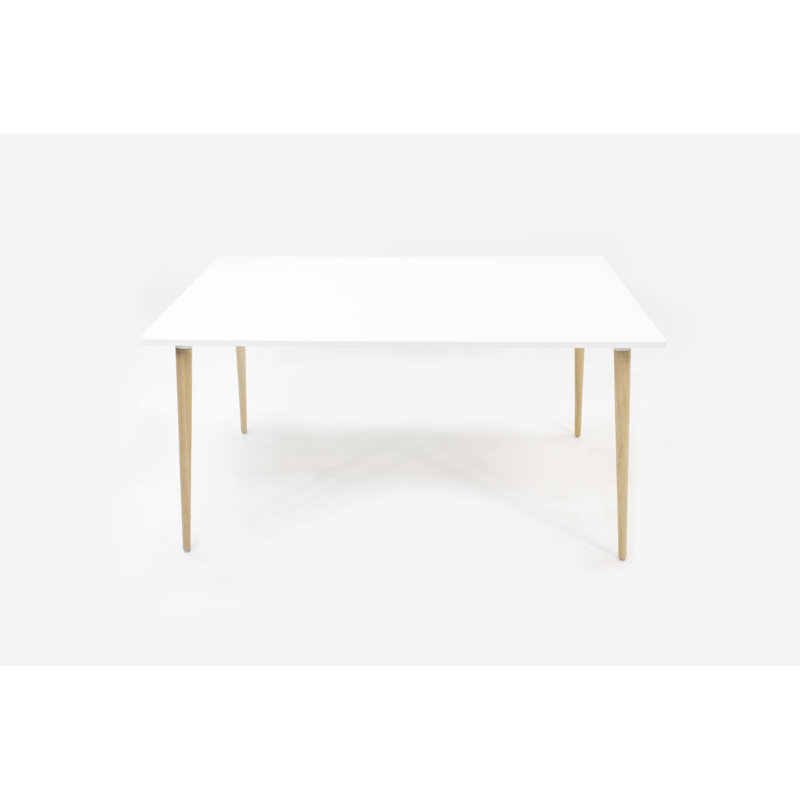 Gilman Solid Wood Base Writing Desk, White, 74cm H x 100cm W x 60cm D