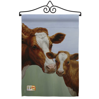 Double Sided 18.5'' H x 13'' W Polyester Animal Flag Set