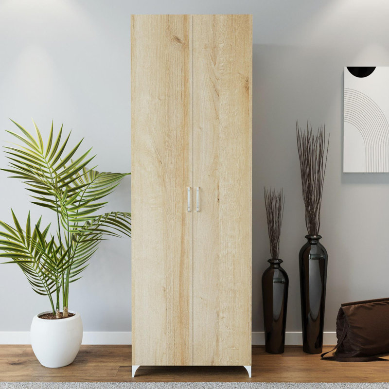 Barbett Manufactured Wood Wardrobe, Oak