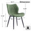 Chaise d'appoint rembourrée en similicuir avec structure en métal-1546850755
