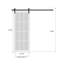 Porte de grange moderne | Ego 5000 | Ensemble de quincaillerie lourde Silver Rail Track | Portes intérieures solides-99700718-99700724