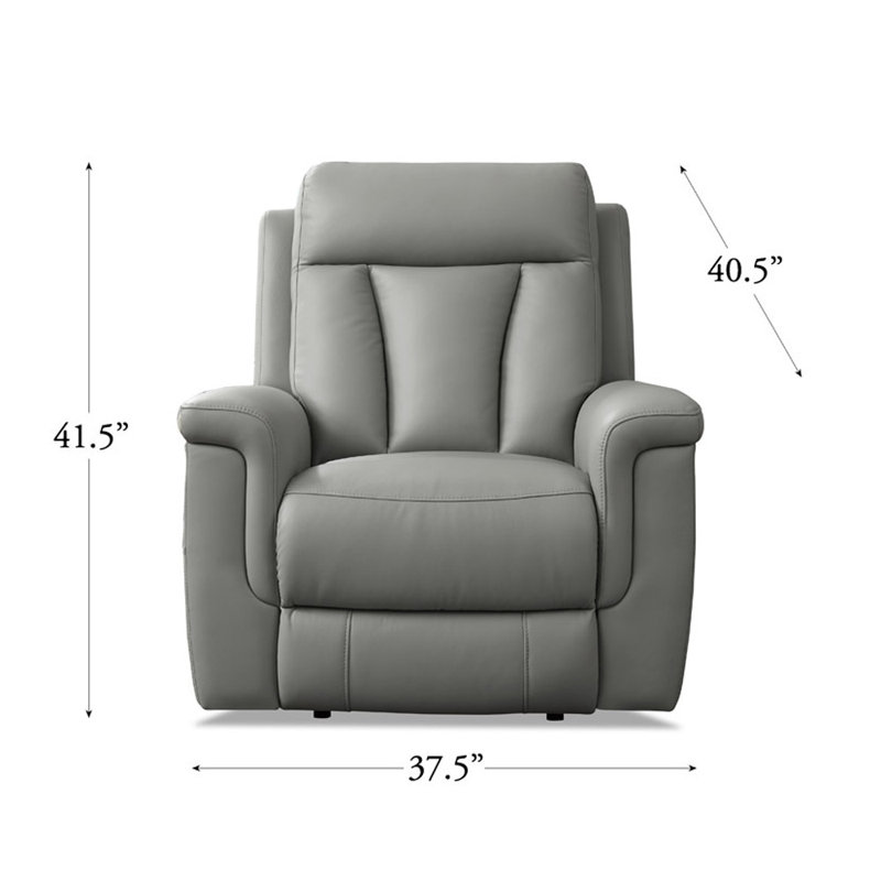 Fauteuil inclinable en cuir Dhruvah Eriyanna