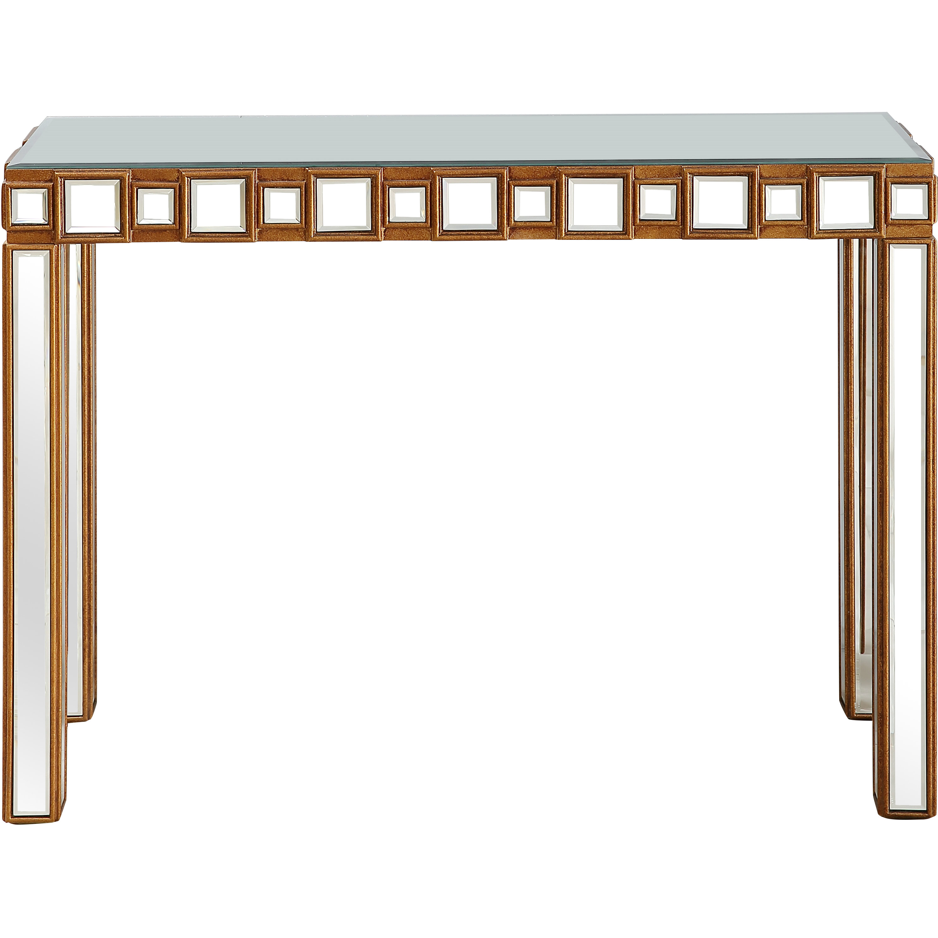 Everly Quinn Galilhai 43.25'' Glass Top Console Table | Wayfair