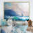 Toile avec cadre flottant brun