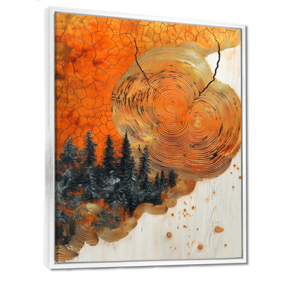 «Kemry Sunrise Tree In African Field Landscape IV», art mural forêt