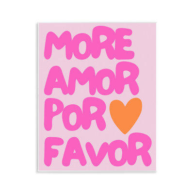  More Amor with Heart Wall Plaque Art by House of Lulu