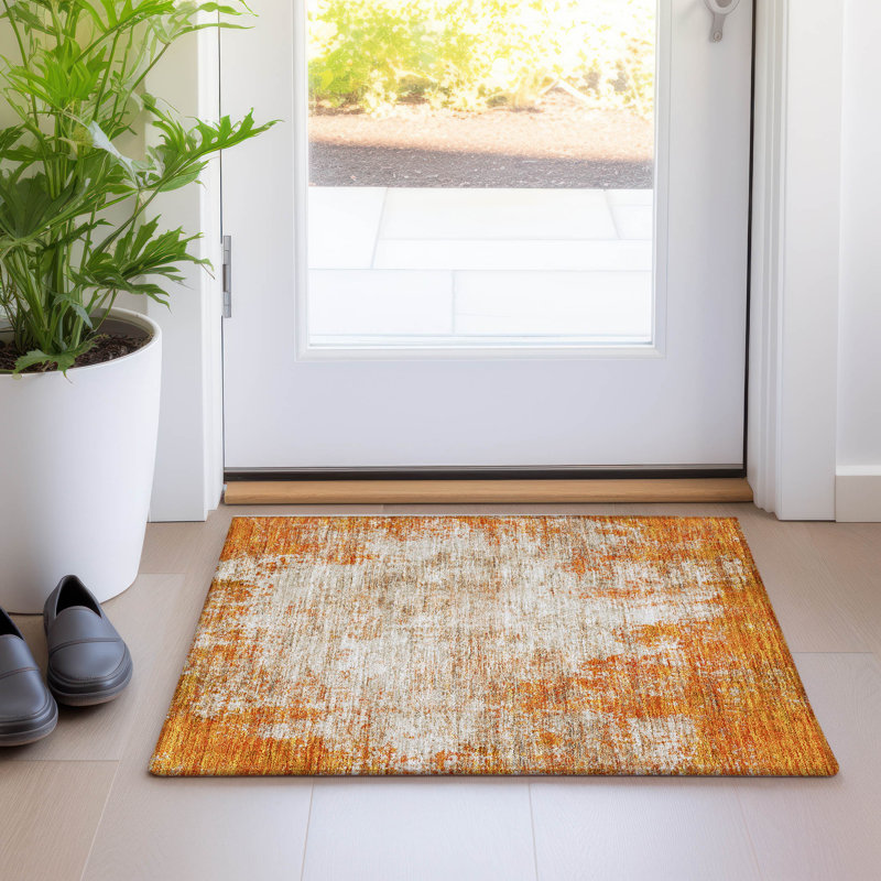 Tapis rectangulaire Aleighna avec envers antidérapant, Rectangle 1 pi 8 po x 2 pi 6 po