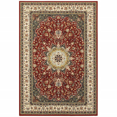 Tapis rouge / ivoire Greenwich