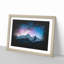Shooting Star Over Moena In Italy - Picture Frame Graphic Art-56875999-56876002
