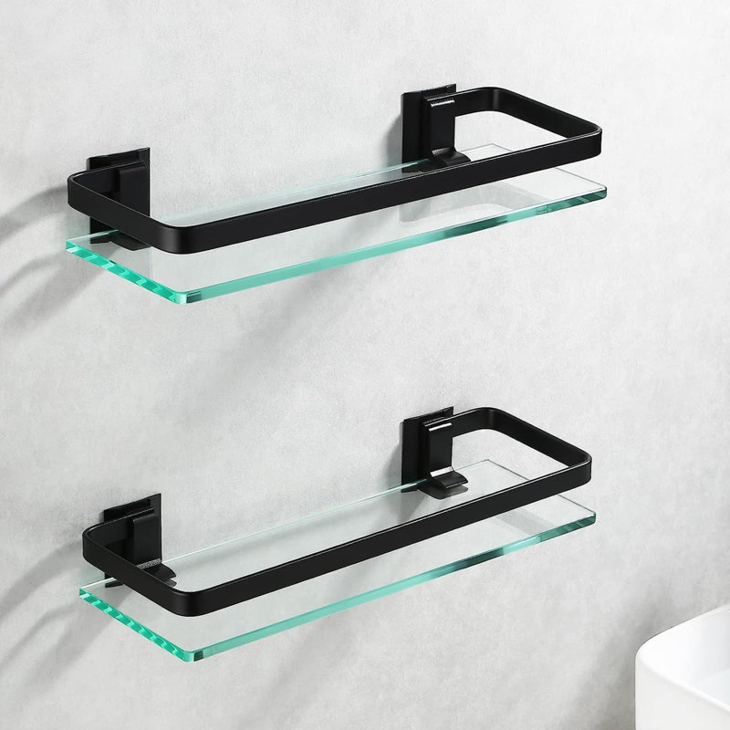 Enrisma 2 pièces, Noir, H 4,72 po x l 13,78 po x P 1,65 po