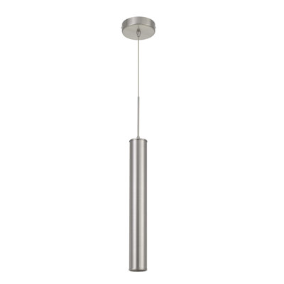 Regenia 1 - Light Brushed Steel LED Single Pendant