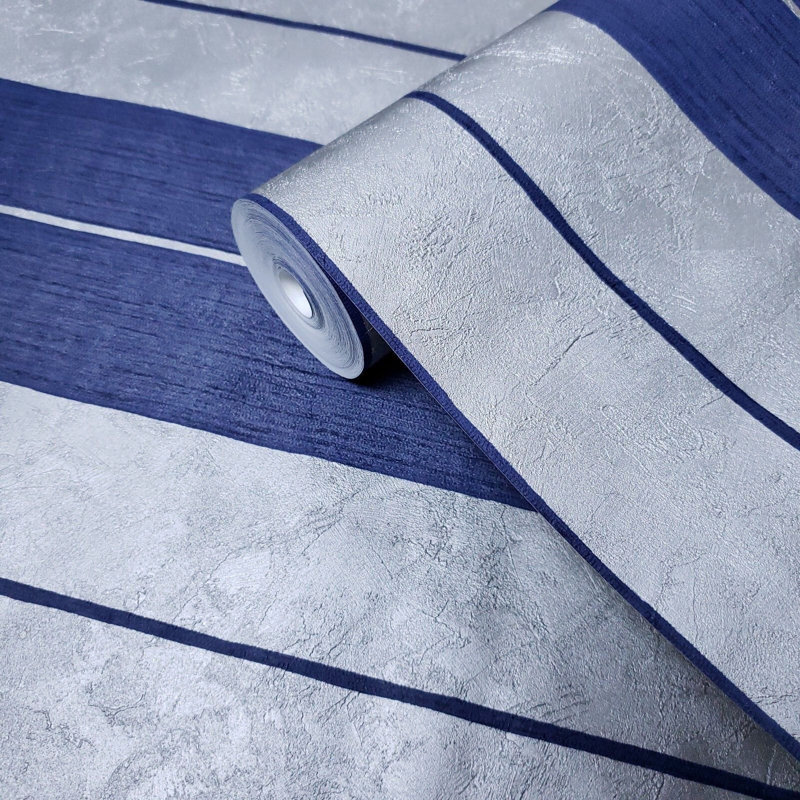 Papier peint à rayures Komeka
