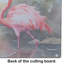 Flamingo Glass Cutting Board Large