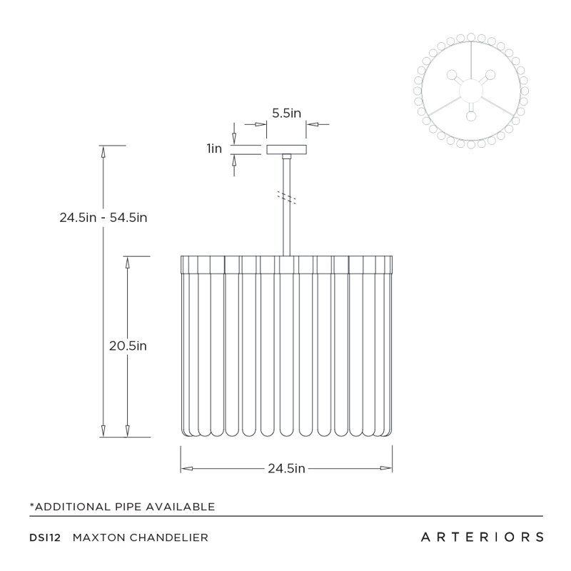 Maxton 3 - Light Chandelier