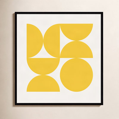 Bold Vintage Geometric Yellow Print