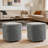 15" Wide Upholstered Swivel Pouf Ottoman-656621027