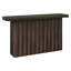 Console rectangulaire cannelée en chêne brun de 55 po de largeur Olie-262958902